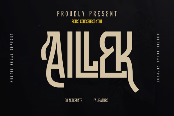 Aillek Font: Retro Charm for Creative Makers