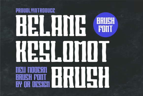 Belang Keslomot Brush Font