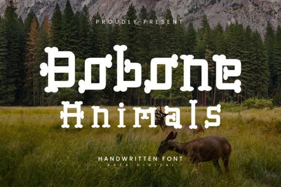 Bobone Animals Font for Creative Brands