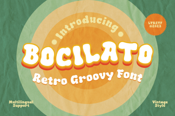Bocilato Font for Vintage Web Design