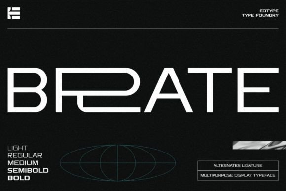 Brate: A Modern Font for Bold Design