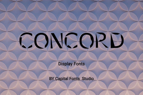 Concord Font for Bold Design