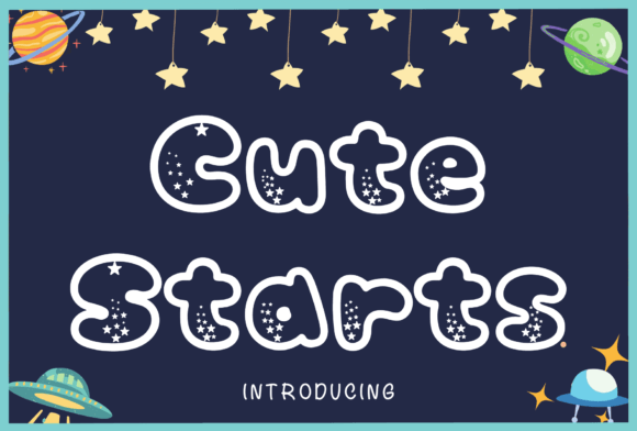 Cute Starts Font for Bold Branding