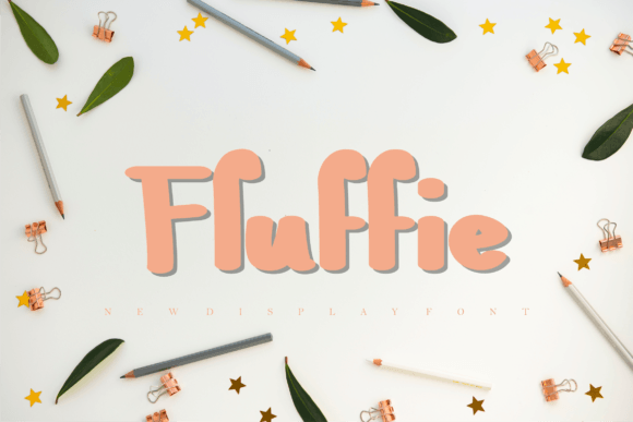 Fluffie Font: Bold Display Style