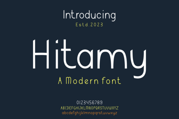 Hitamy Font – Modern Display Font