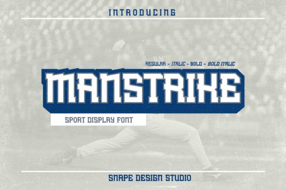 Manstrike Font for Creative Makers