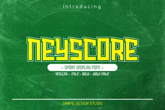 Neyscore Font for Bold Editorial Design