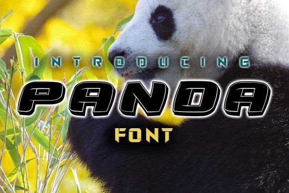 Panda: A 3D Typeface That Brightens Design