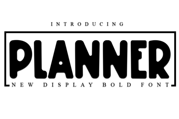 Planner Font for Editorial Design