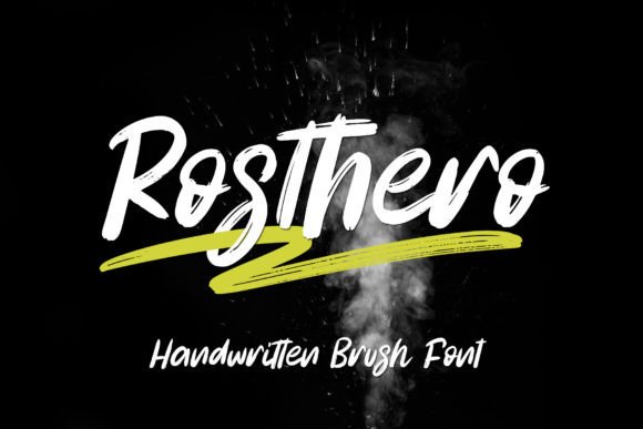 Rosthero: A Bold Display Font