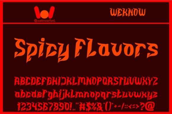 Spicy Flavors Font Review