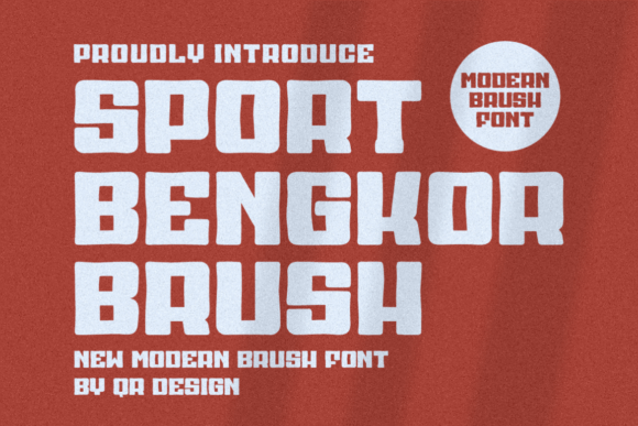 Sport Bengkor Brush Font for Web Design