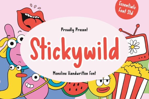 Stickywild: A Handwritten Font for Creative Expression
