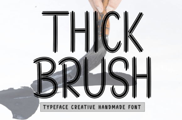 Thick Brush Font for Creative Campaigns