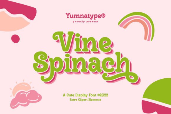 Vine Spinach Font for Bold Branding